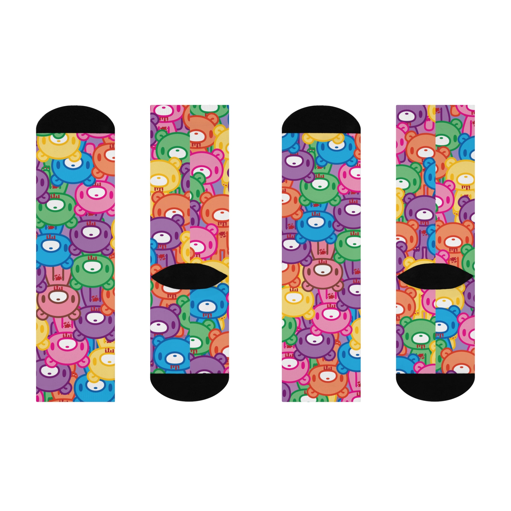 Gloomy Bear "Rainbow Dreams" Cushioned Crew Socks